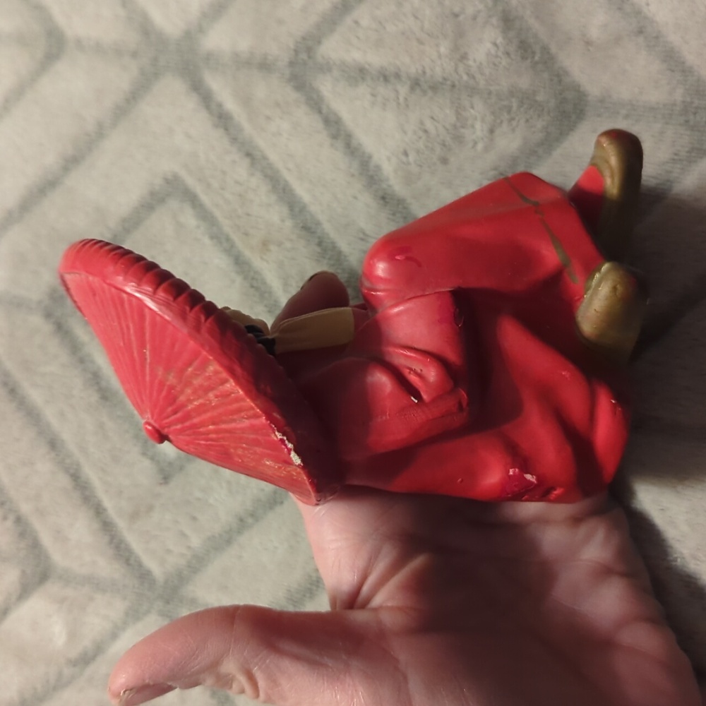 Dexter Mahnke 1950s Chalkware Figurines - Asian Couple Praying Hands, Red - Picture 7 of 12
